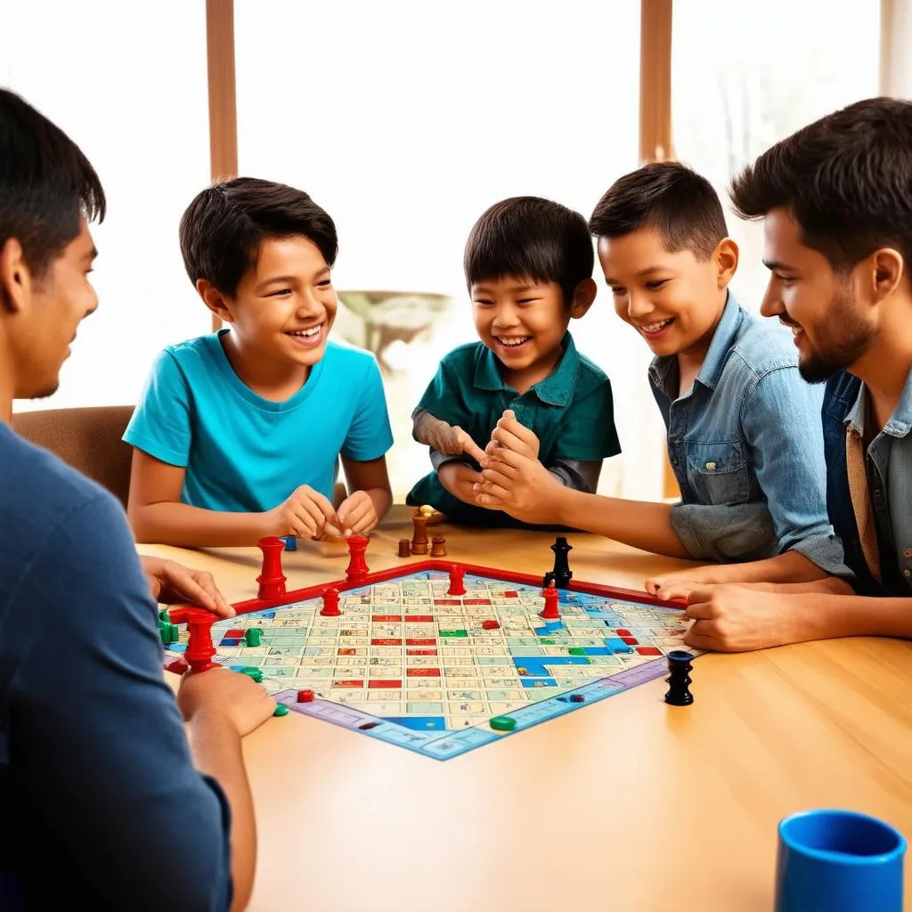 Gia đình cùng chơi board game