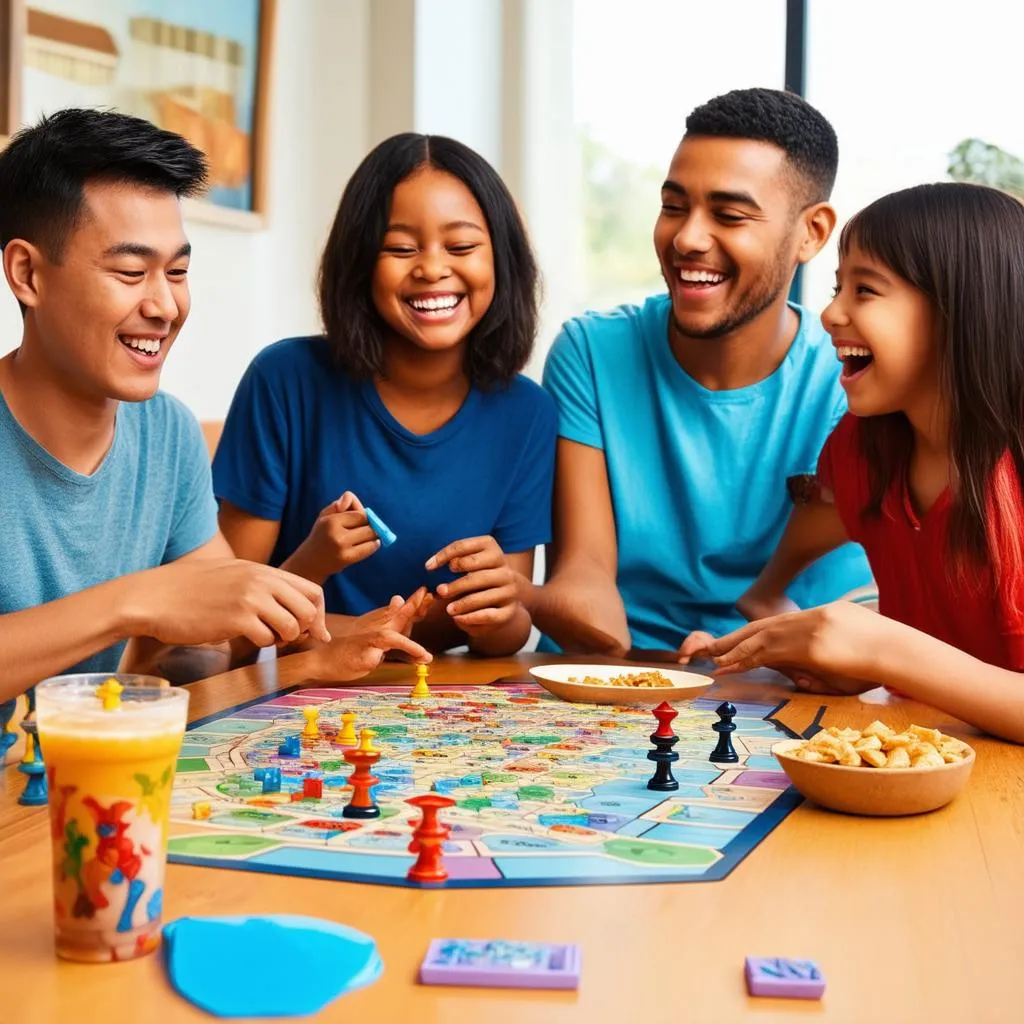 Gia đình cùng chơi board game