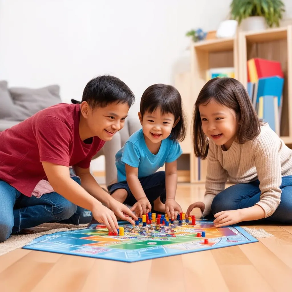 Gia đình cùng chơi board game