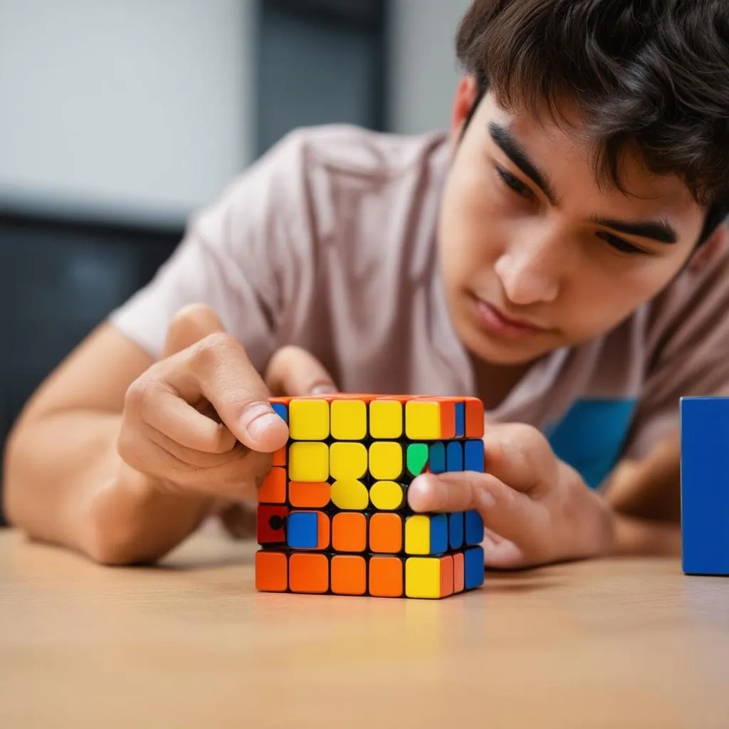 Solving a Cube Puzzle