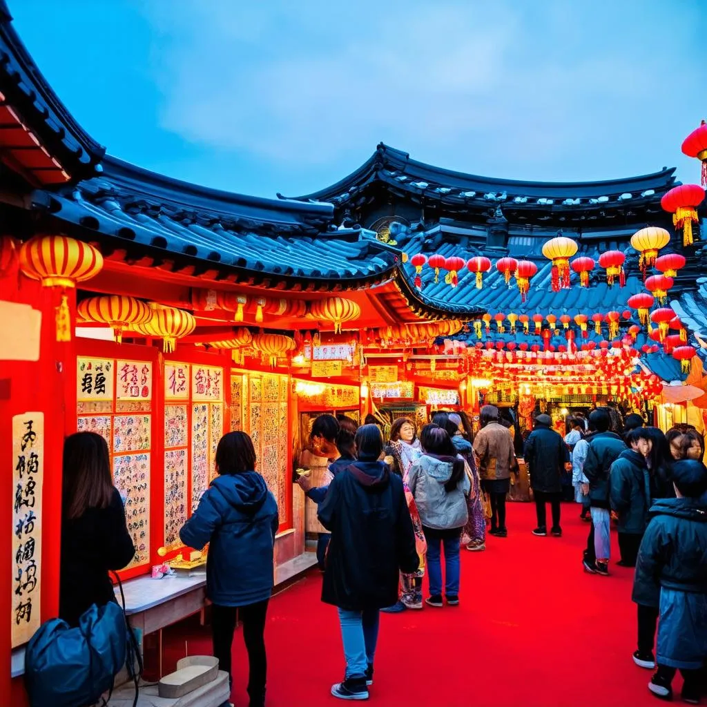 Japanese Festival Game Stalls