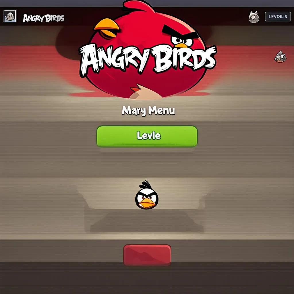 Giao diện game Angry Birds