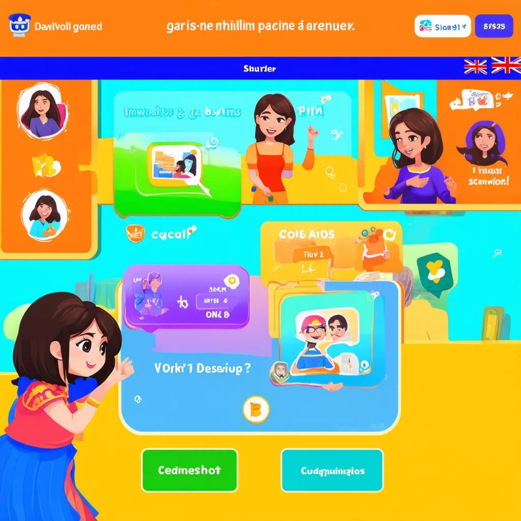 Giao Diện Game Tiếng Anh