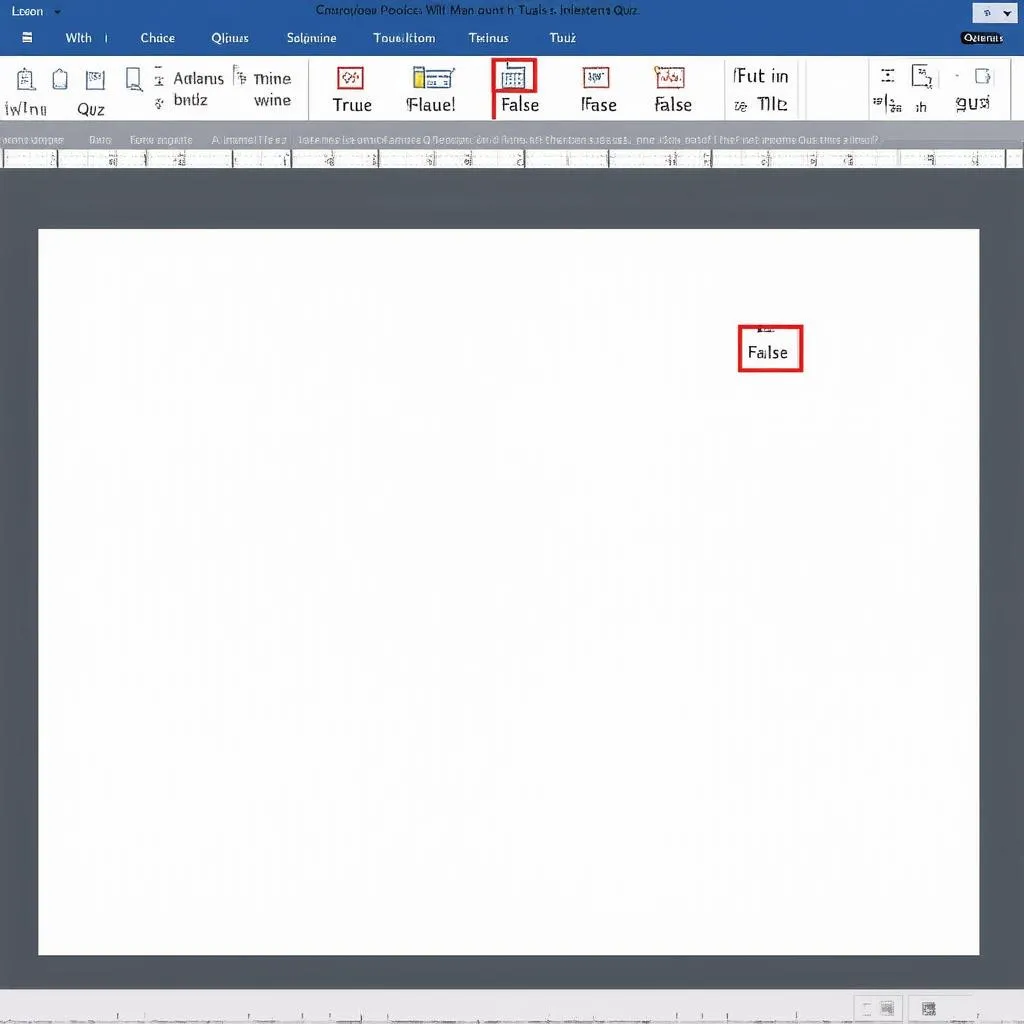 giao diện tạo trò chơi trắc nghiệm trong powerpoint