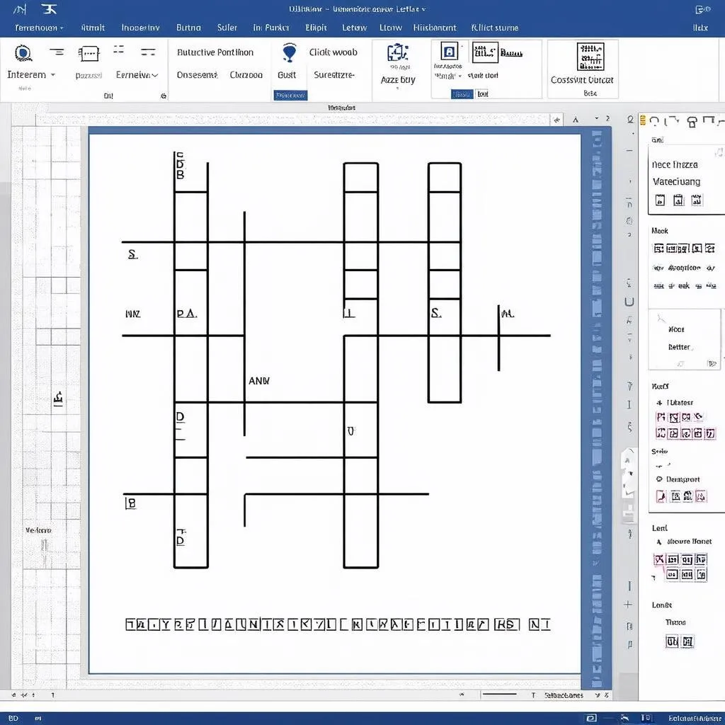 Giao diện trò chơi ô chữ Powerpoint