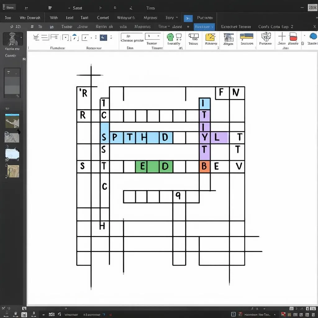 Giao diện trò chơi ô chữ powerpoint đẹp