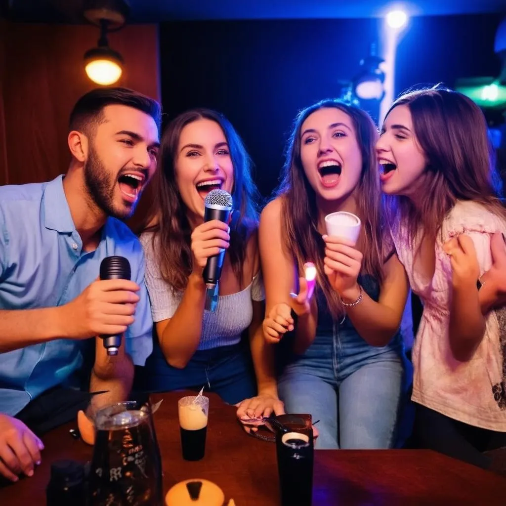 Giao lưu qua trò chơi karaoke