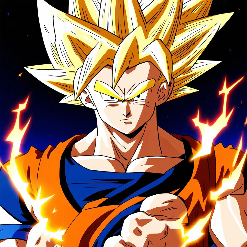 Goku biến hình Super Saiyan