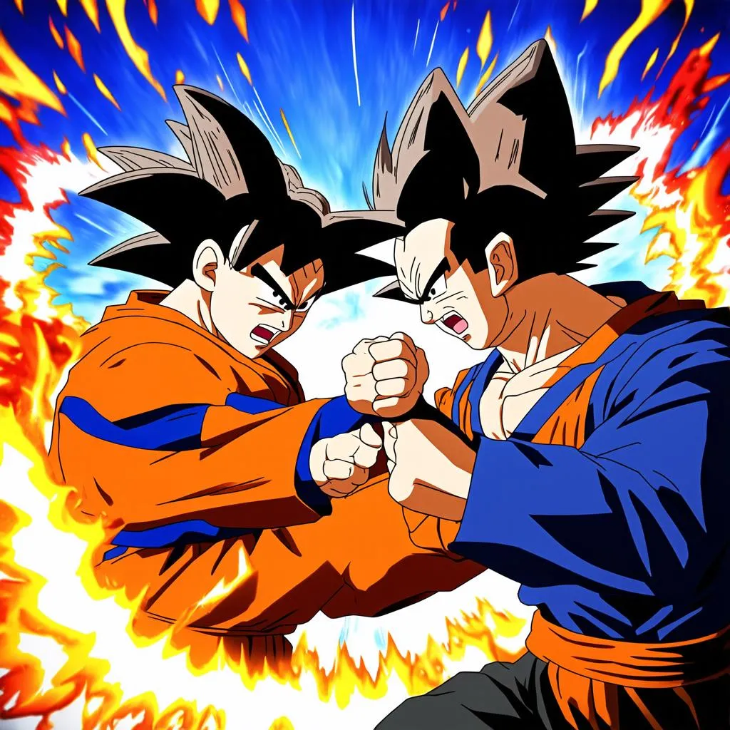 Goku vs Vegeta Epic Battle