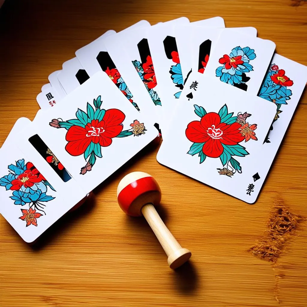 Bộ bài Hanafuda và Kendama