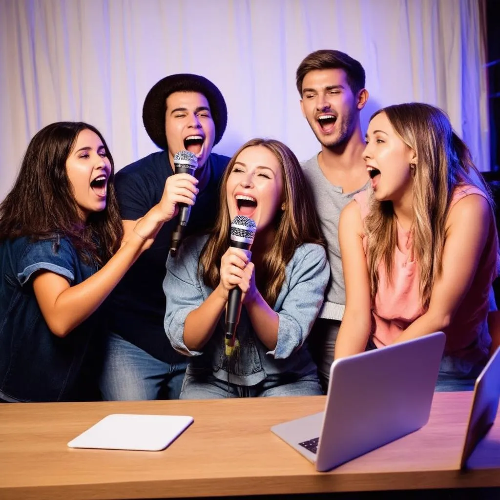 Hát Karaoke Cùng Bạn Bè