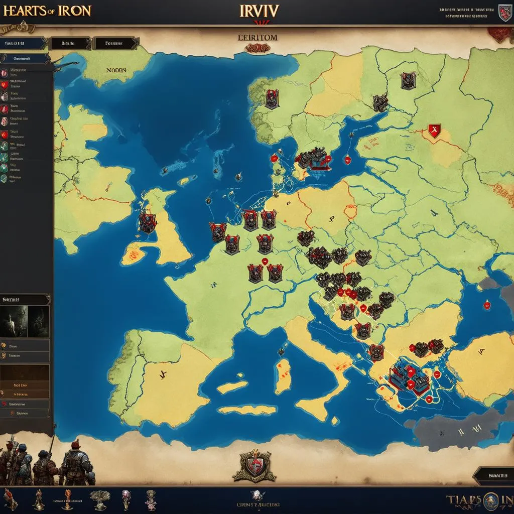 Gameplay Hearts of Iron