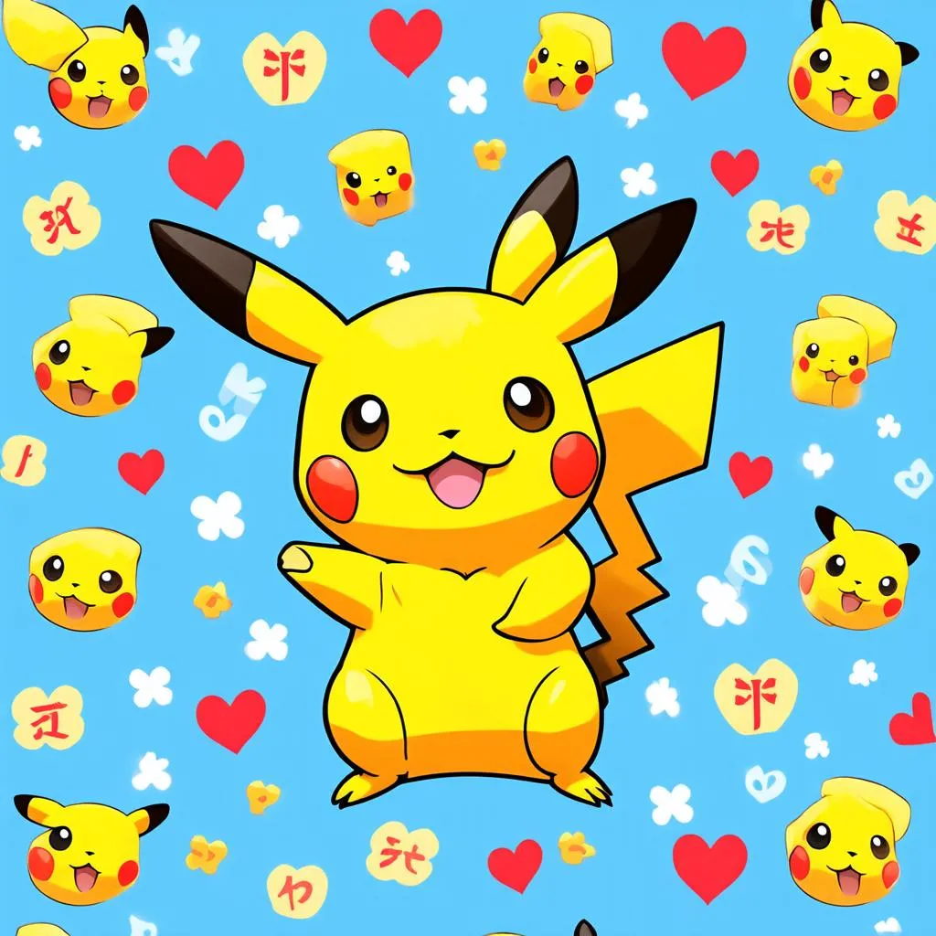 hình nền pikachu dễ thương