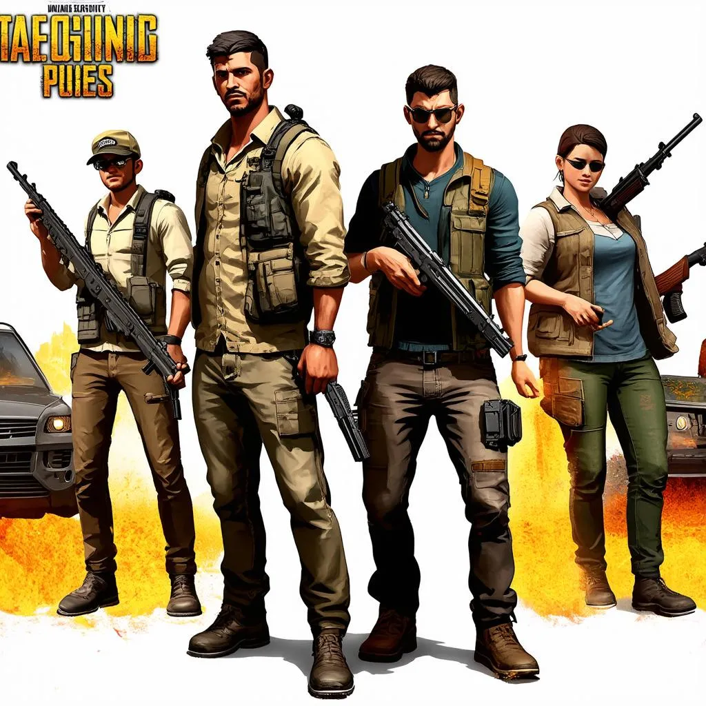 Hình nền Powerpoint game PUBG