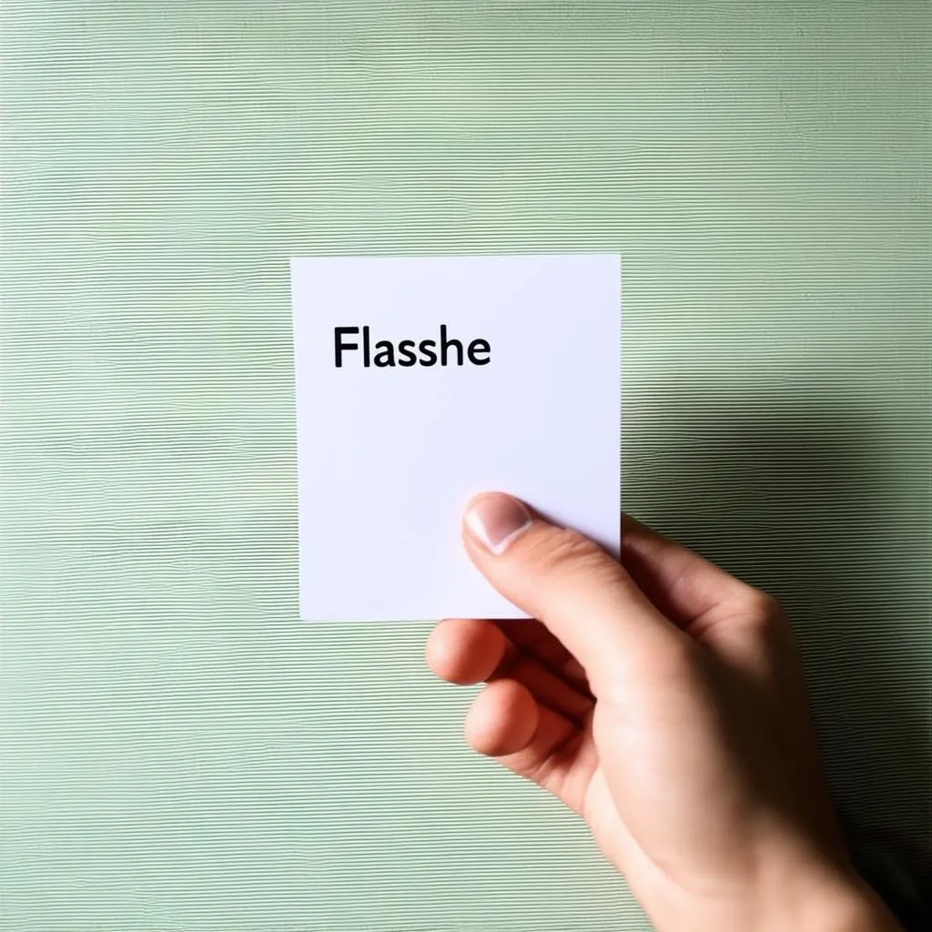 Học tiếng Anh bằng Flashcard