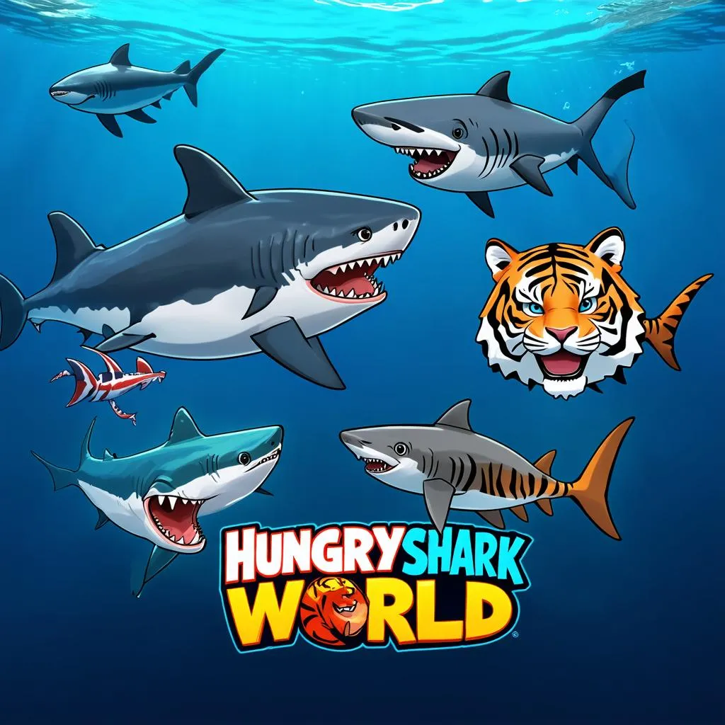 Các nhân vật trong Hungry Shark World