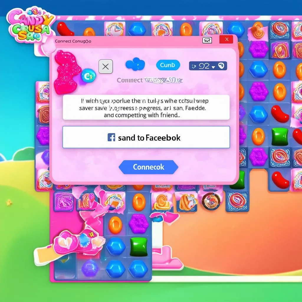 Kết nối Facebook Candy Crush