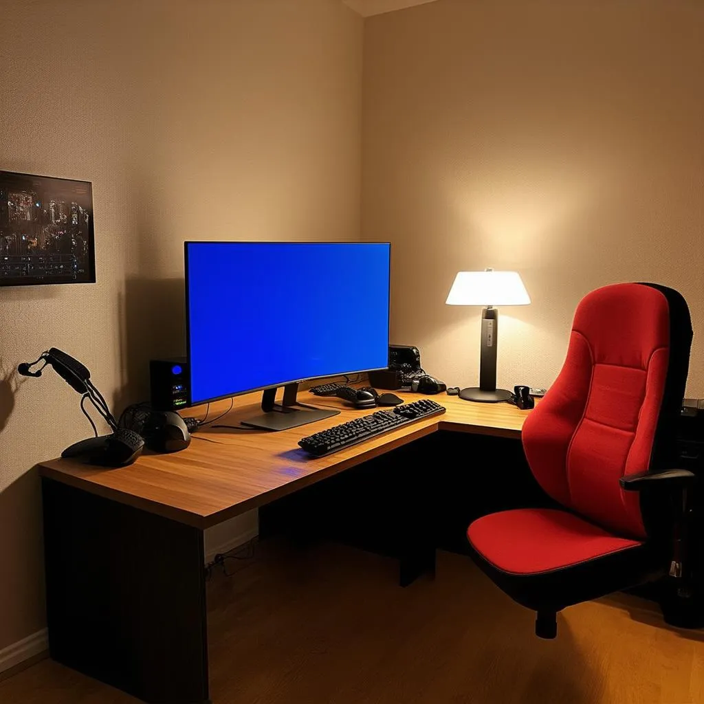 Feng shui gaming setup