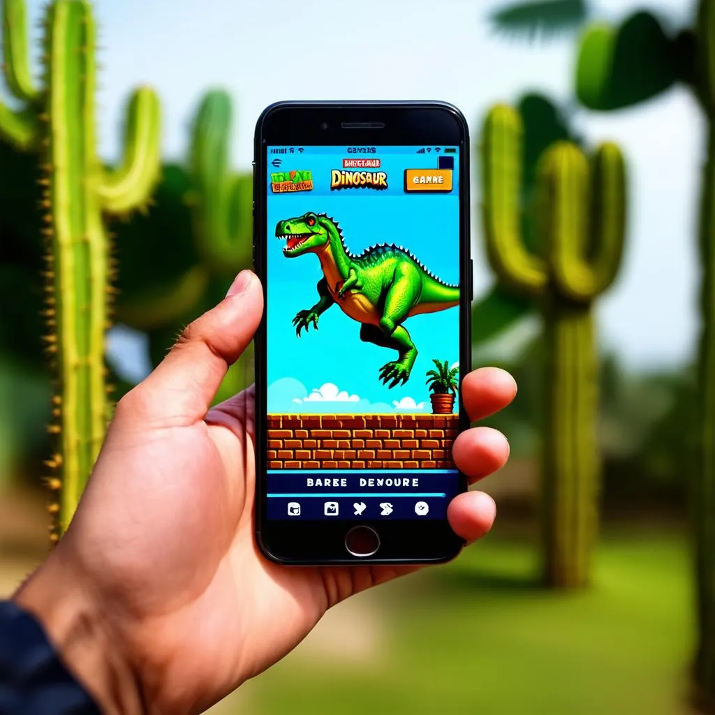 dinosaur-game-on-phone