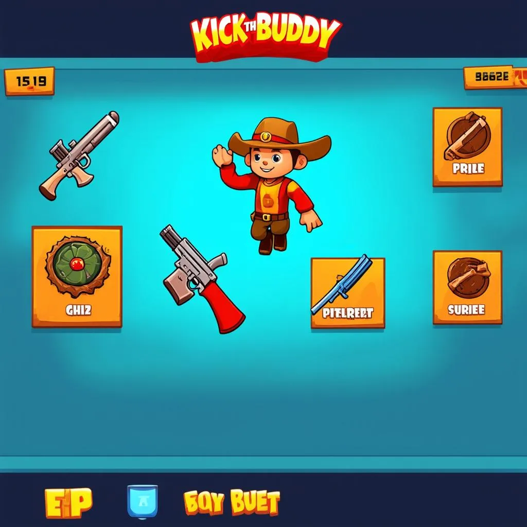 Giao diện game Kick The Buddy