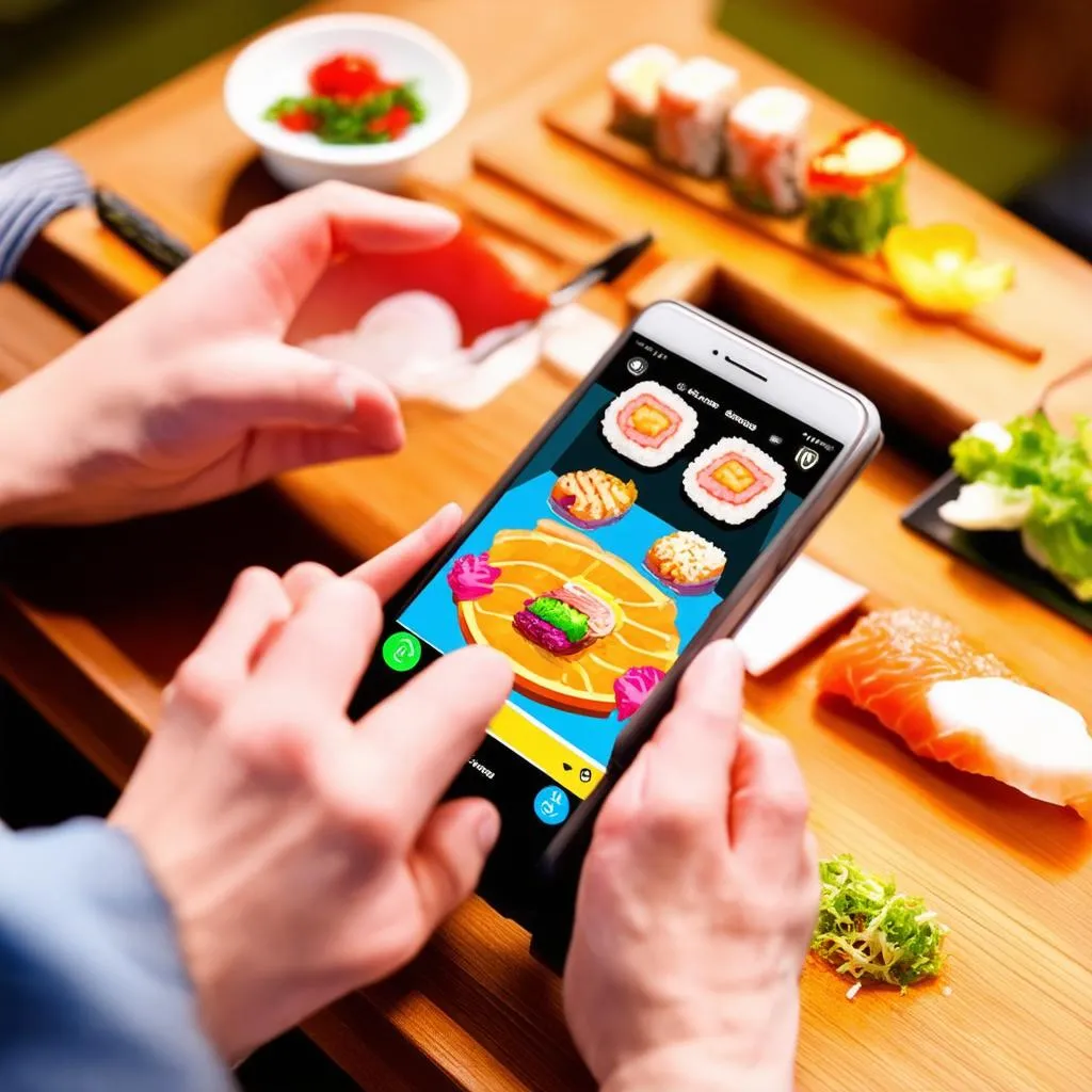 Làm sushi trong game