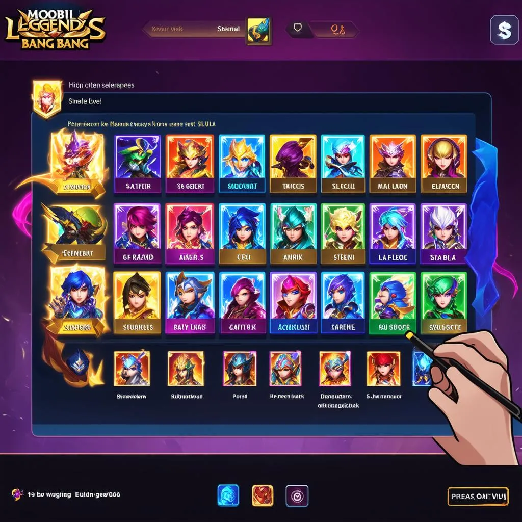 Liên Quân Mobile character selection