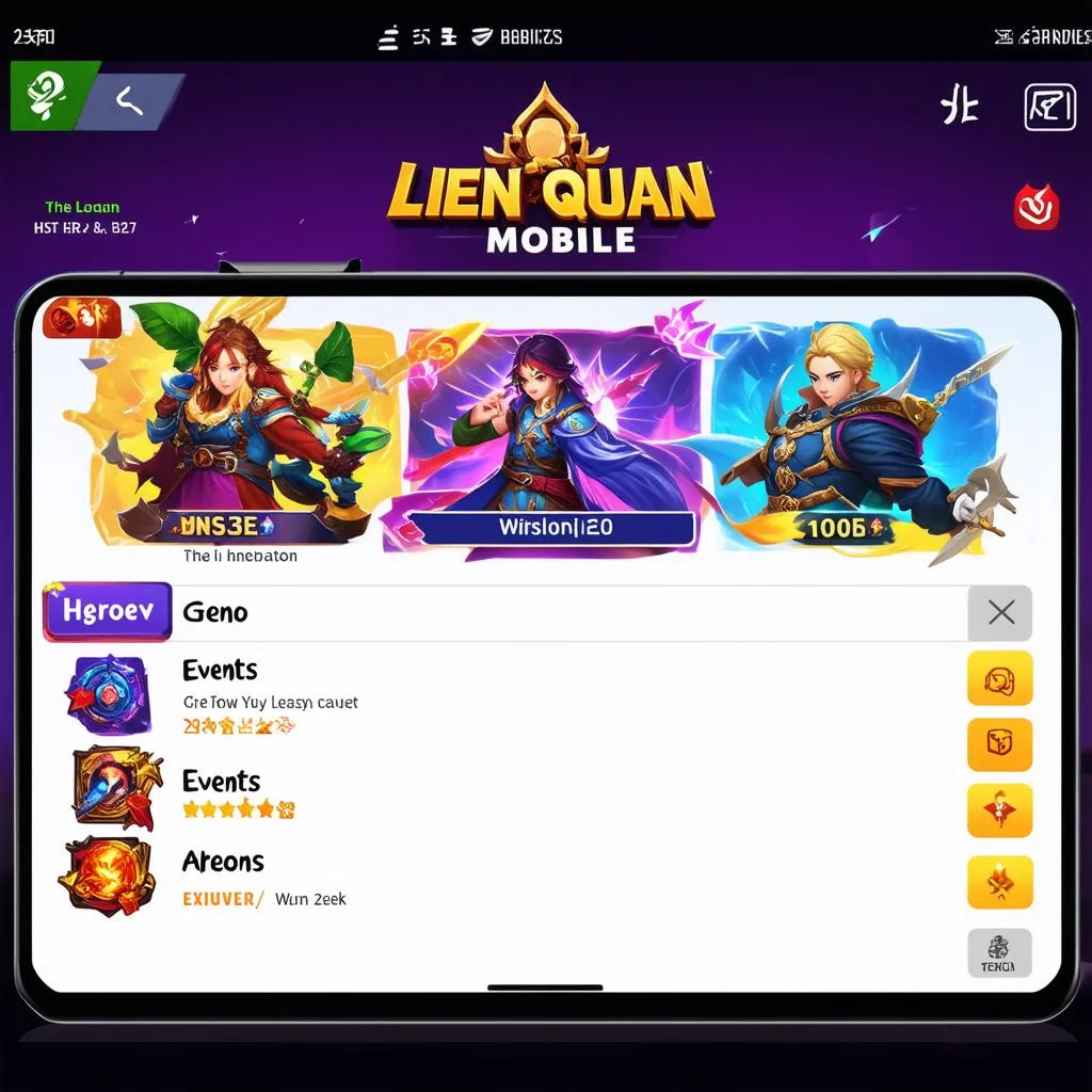 Giao diện Liên Quân Mobile