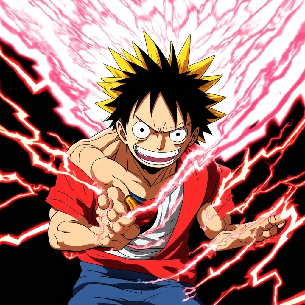 Luffy sử dụng Haki Bá Vương