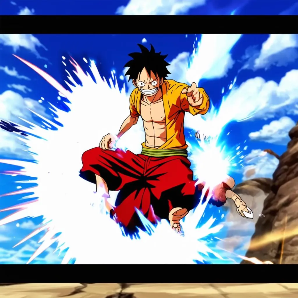 luffy sử dụng haki trong game