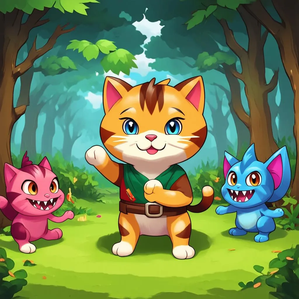 game mèo chiến đấu