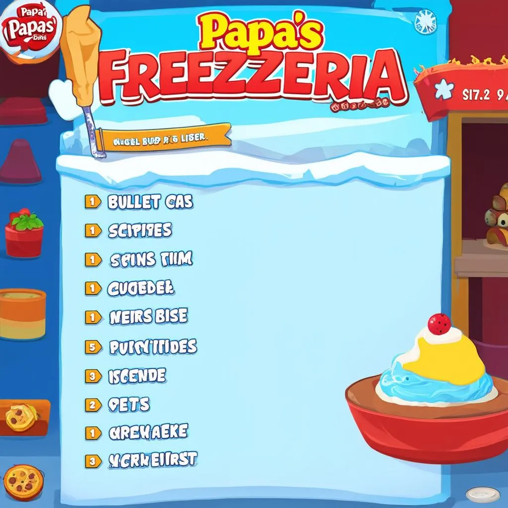 Tips for playing Papa's Freezeria