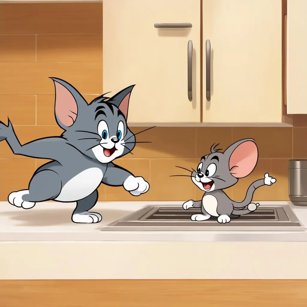 Mèo Tom đuổi chuột Jerry