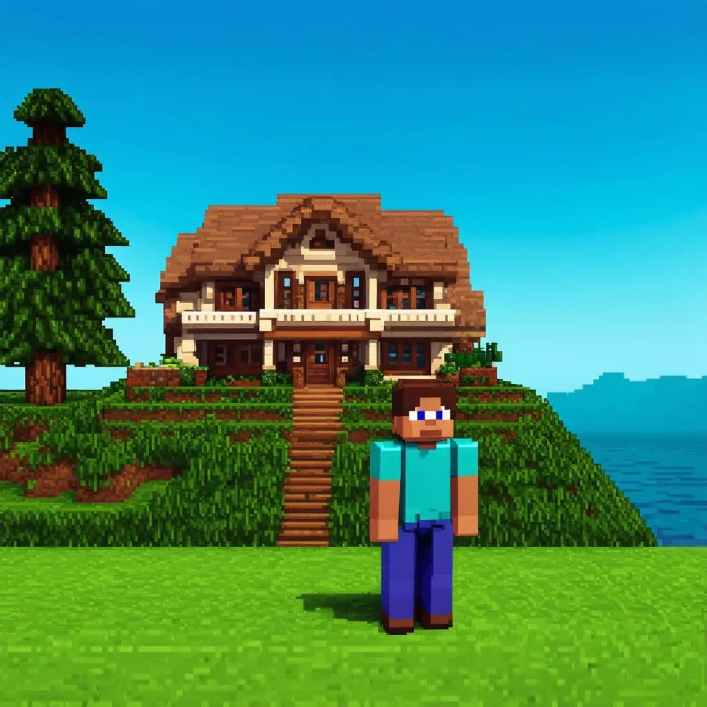 Xây dựng ngôi nhà trong Minecraft