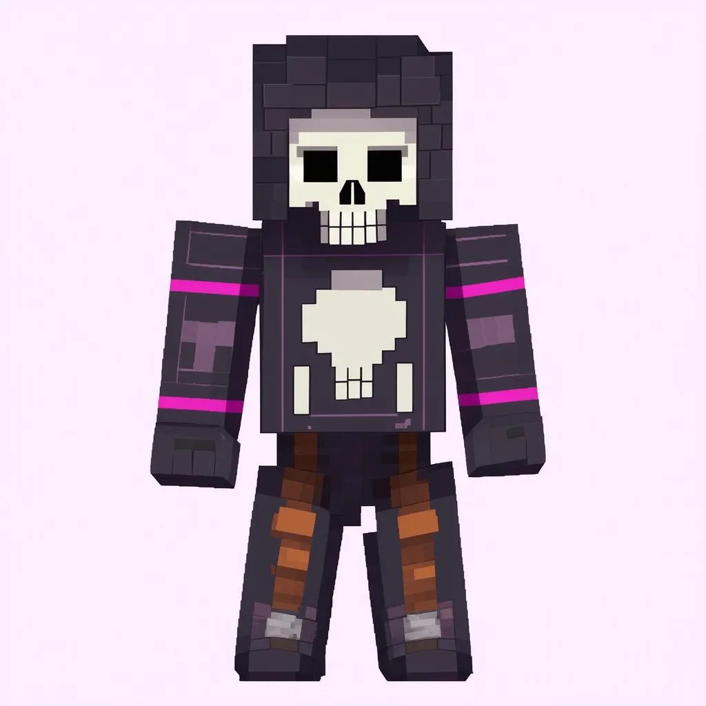 Minecraft Skin Đầu Lâu