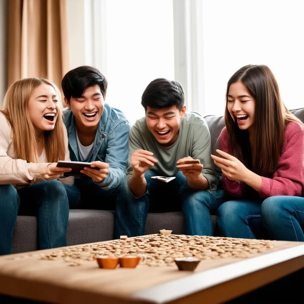 Chơi game tìm đồ cùng bạn bè