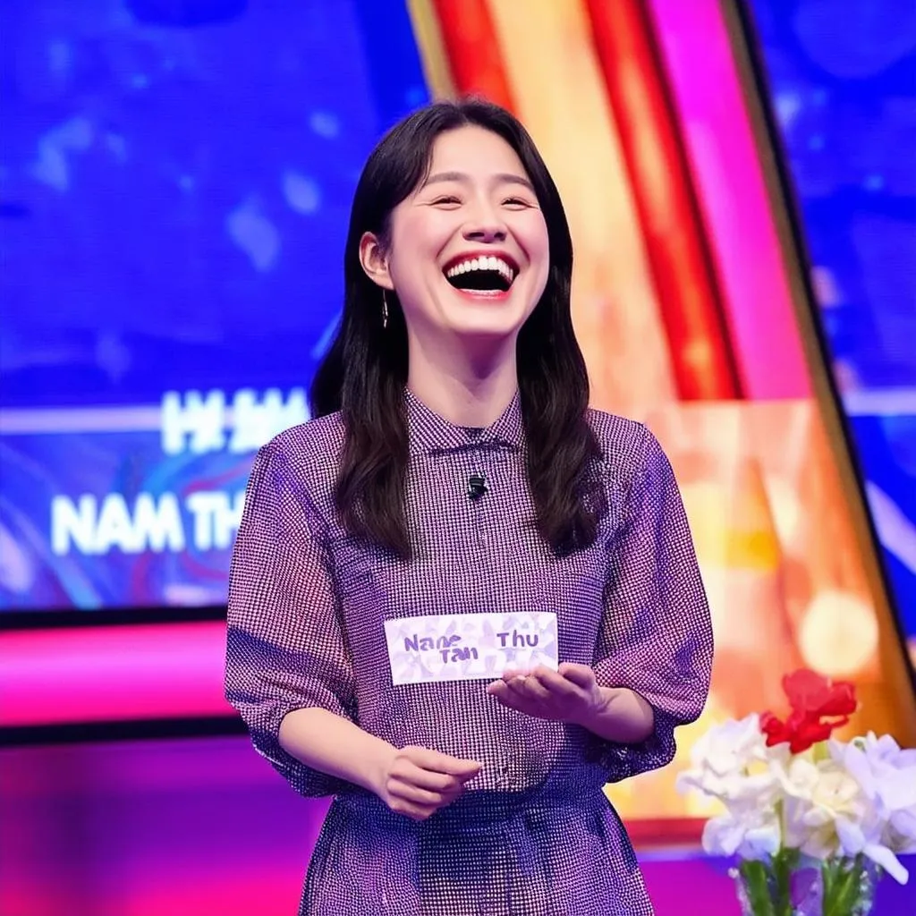 Nam Thư tham gia gameshow