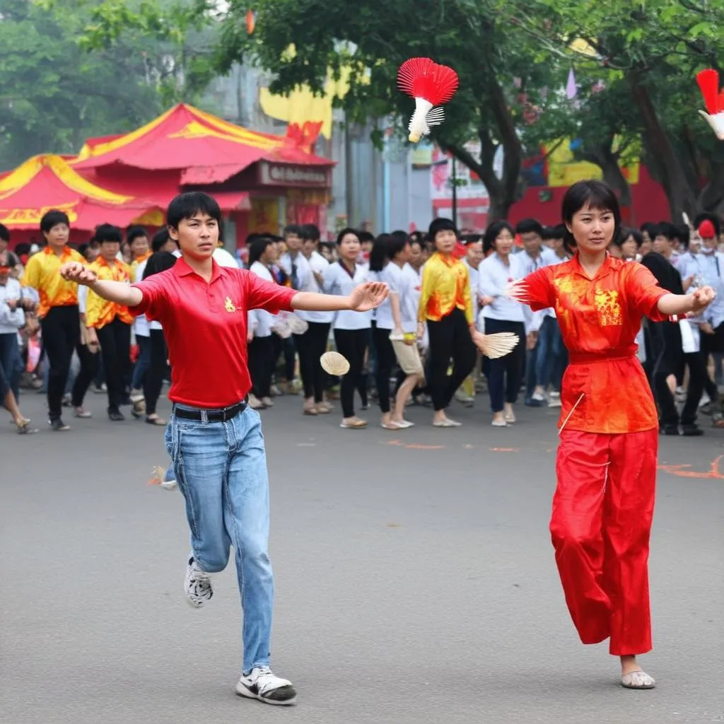 trò chơi ném còn