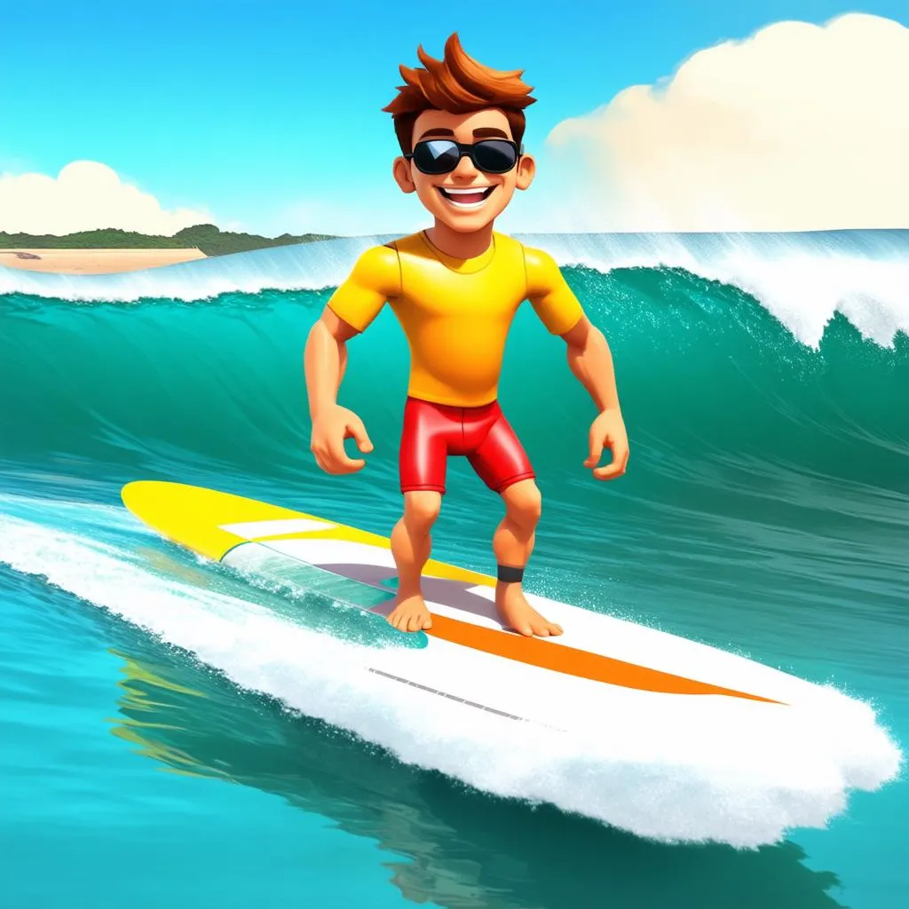 nhân vật game, super way surf