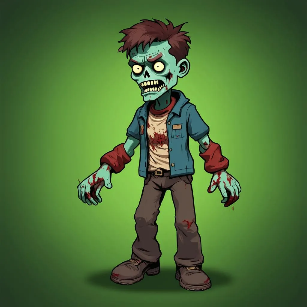 Nhân vật game zombie ngẫu nhiên