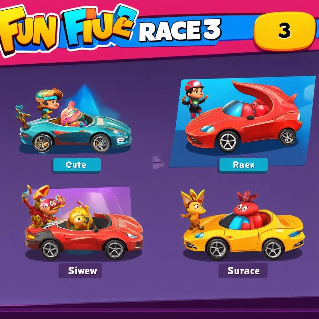 Các nhân vật trong Fun Race 3D