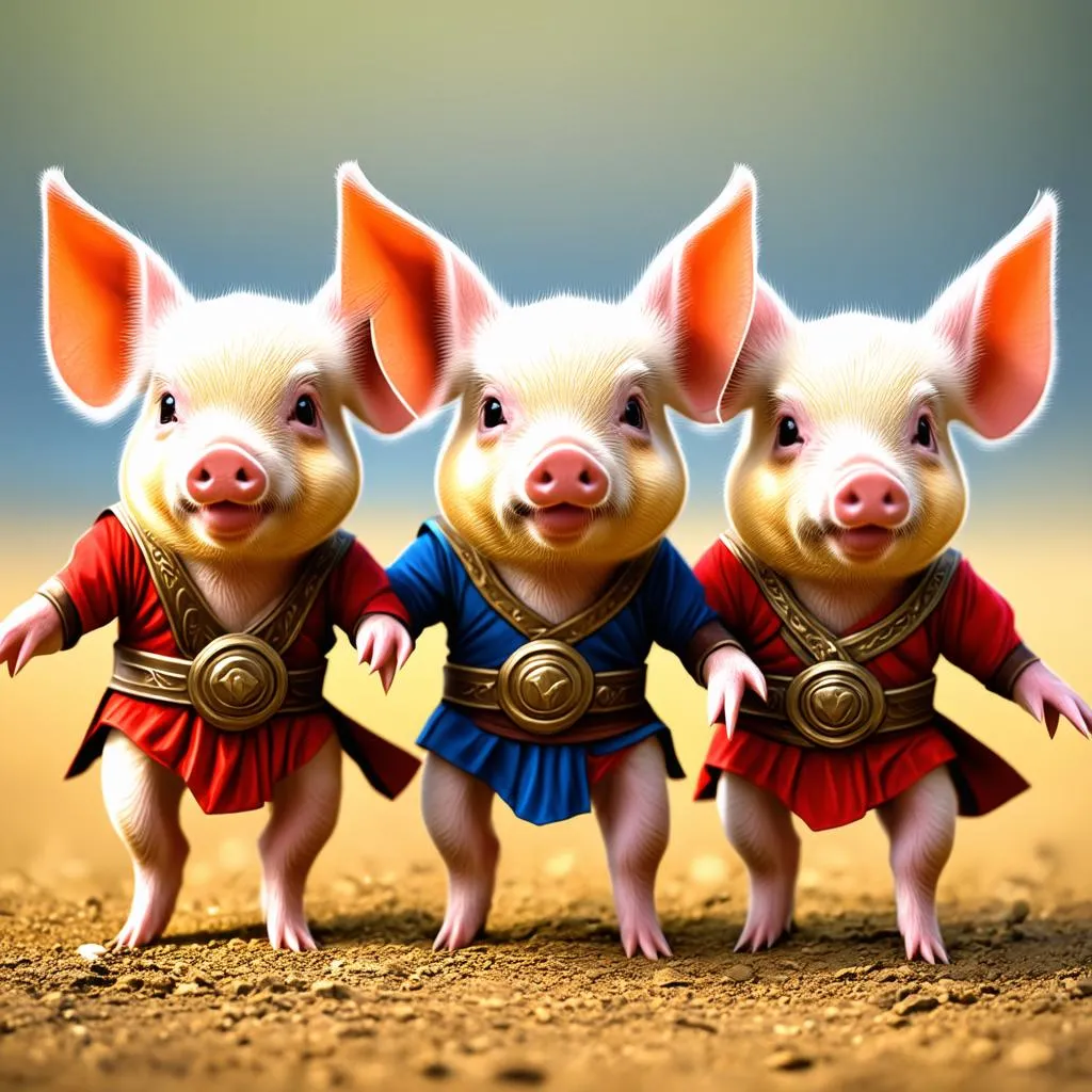 The heroic piglets