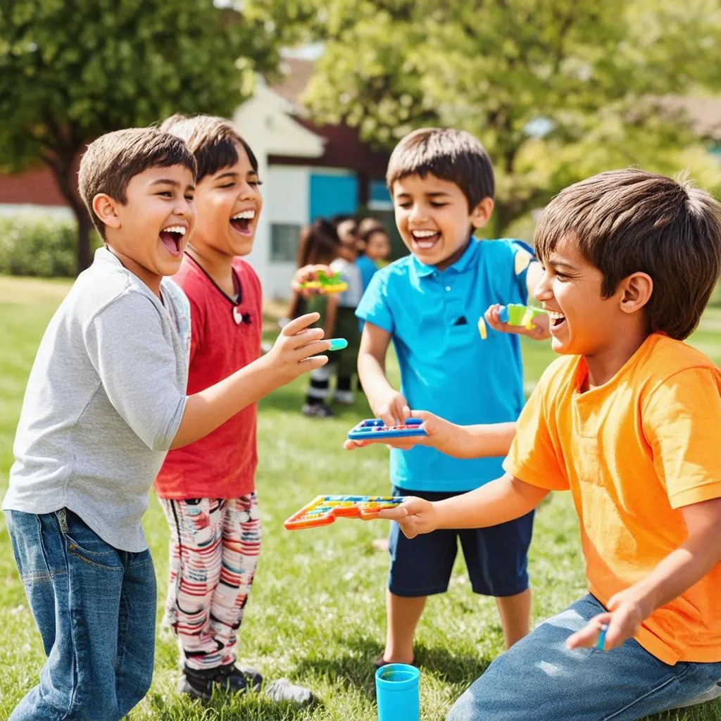 Children Playing Games Together