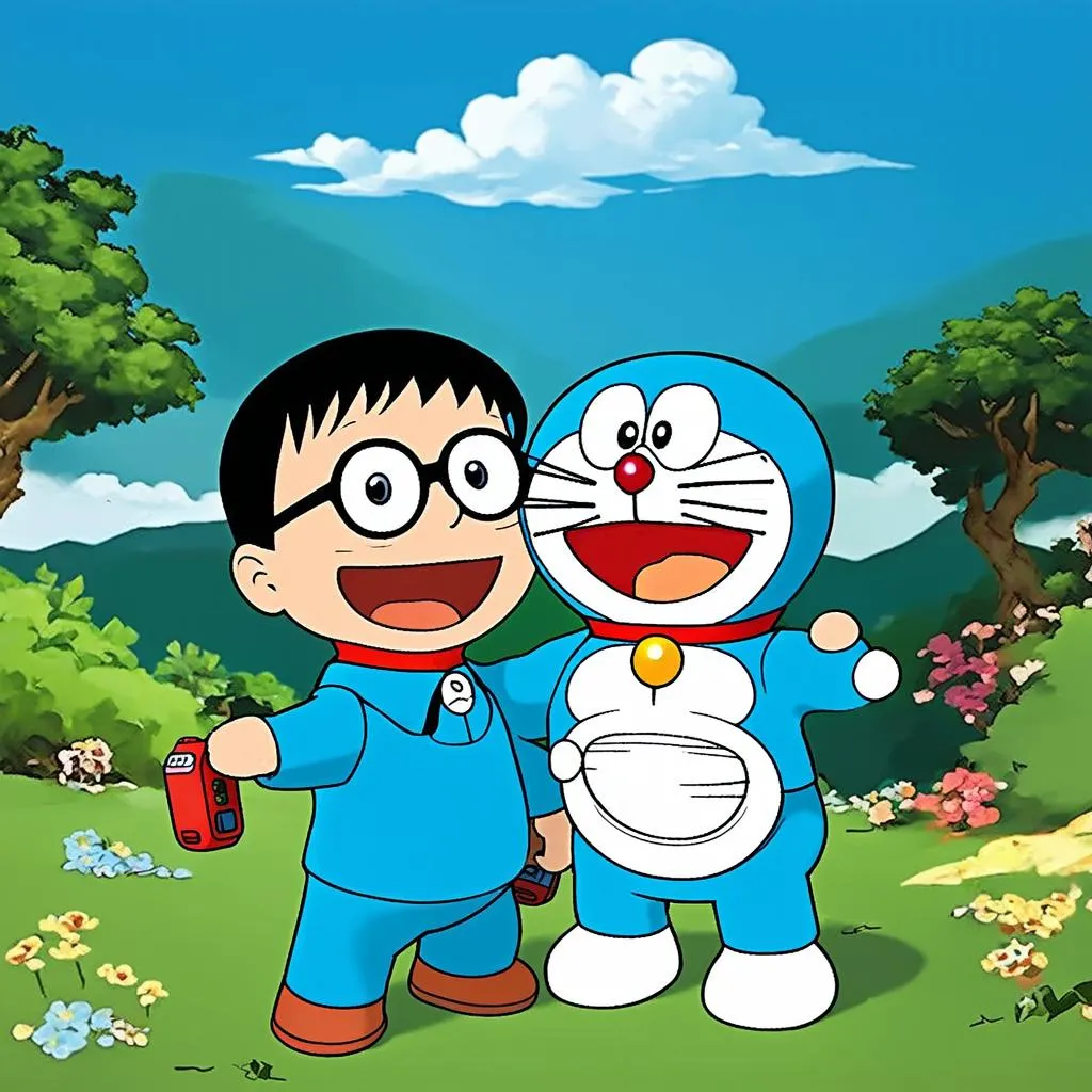 nobita và doraemon cùng nhau phiêu lưu