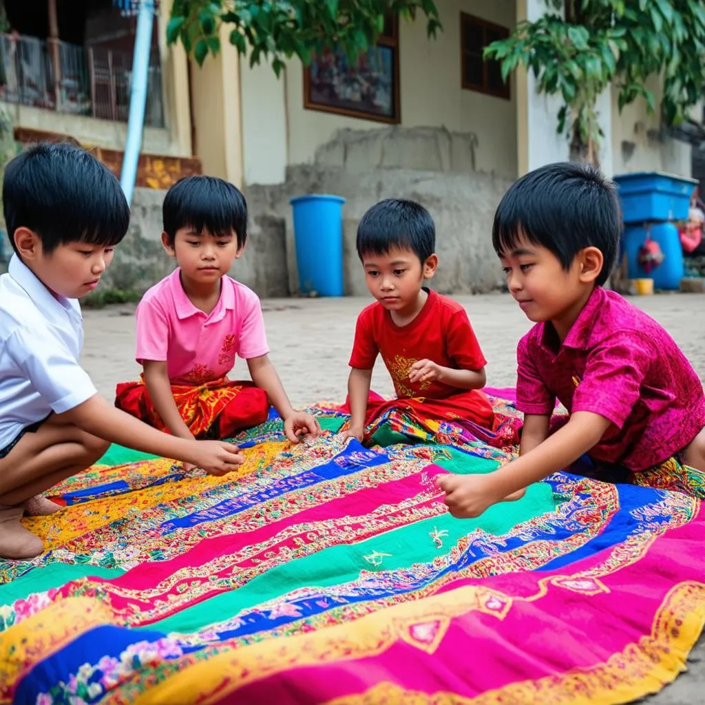 Trẻ em chơi nu na nu nống