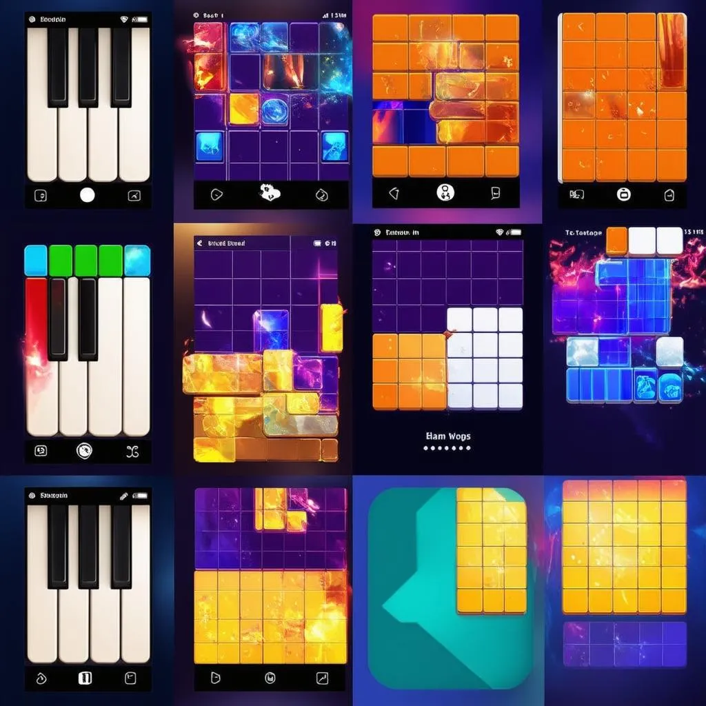 Các biến thể của trò chơi Piano Tiles