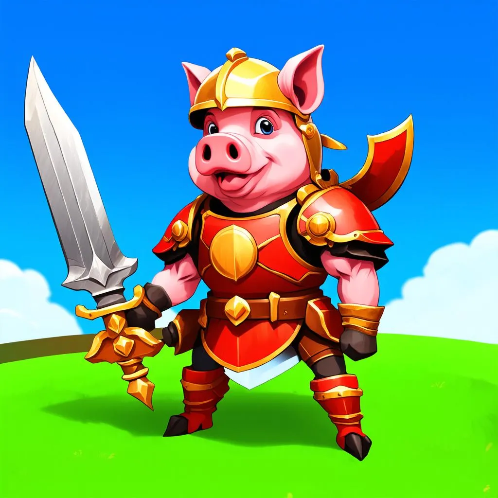 Trang bị trong game Piggy Boom H5