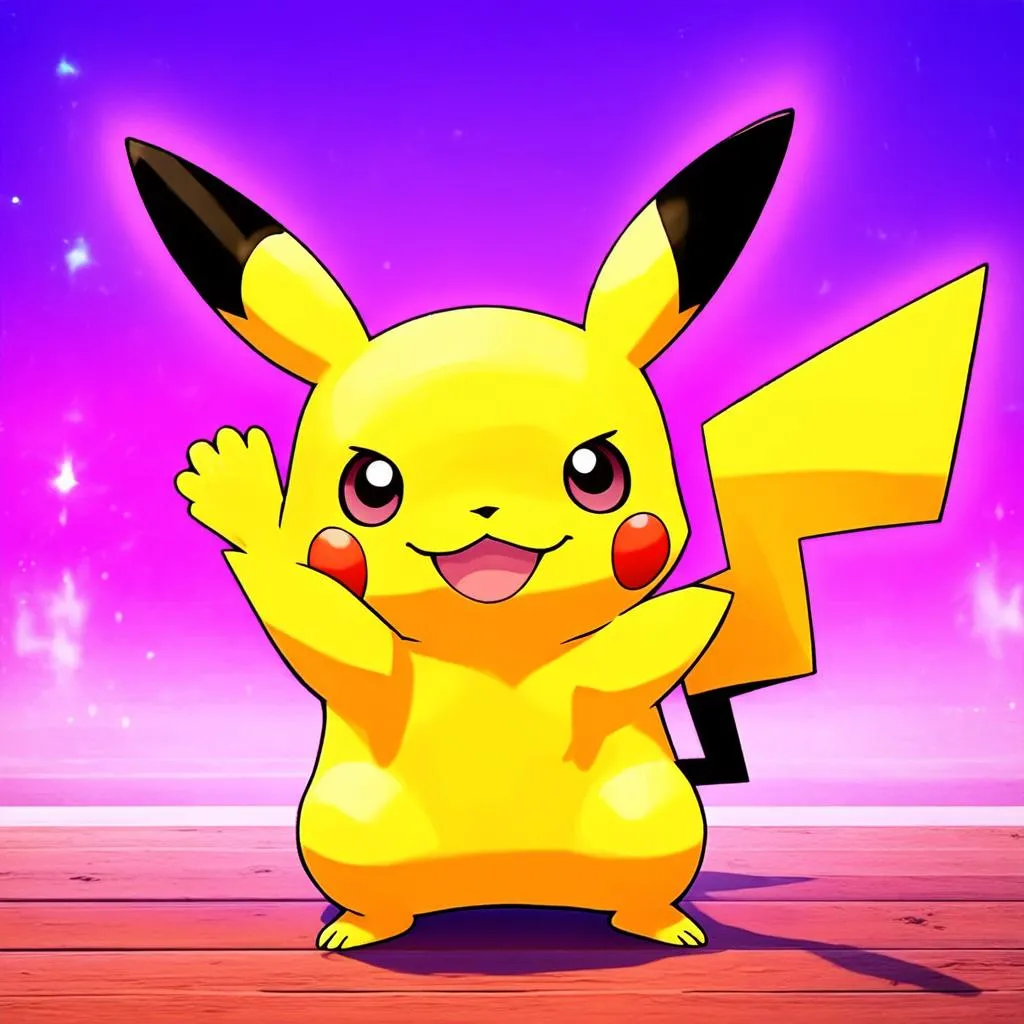 Pikachu vẫy tay chào