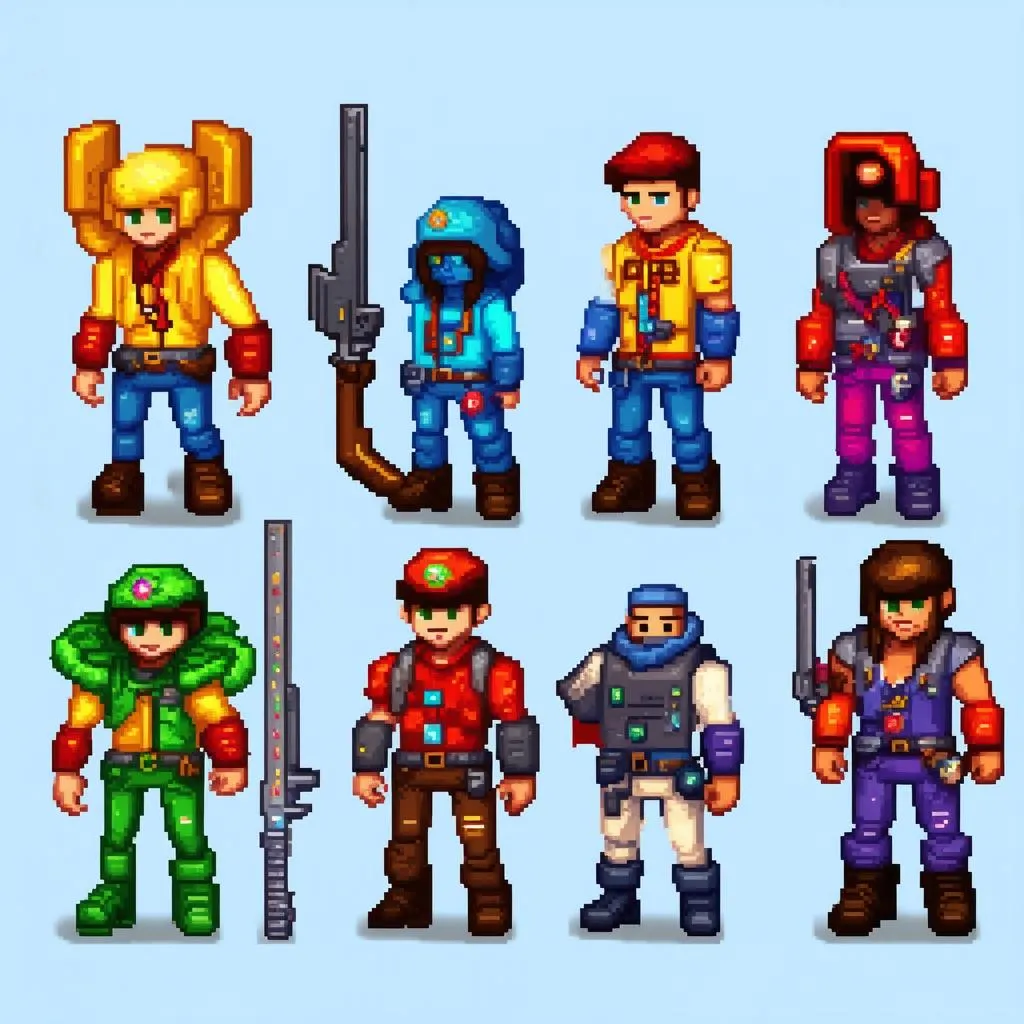 Pixel Gun 3D characters