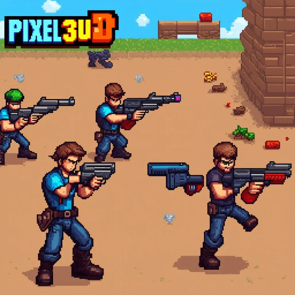 Pixel Gun 3D gameplay