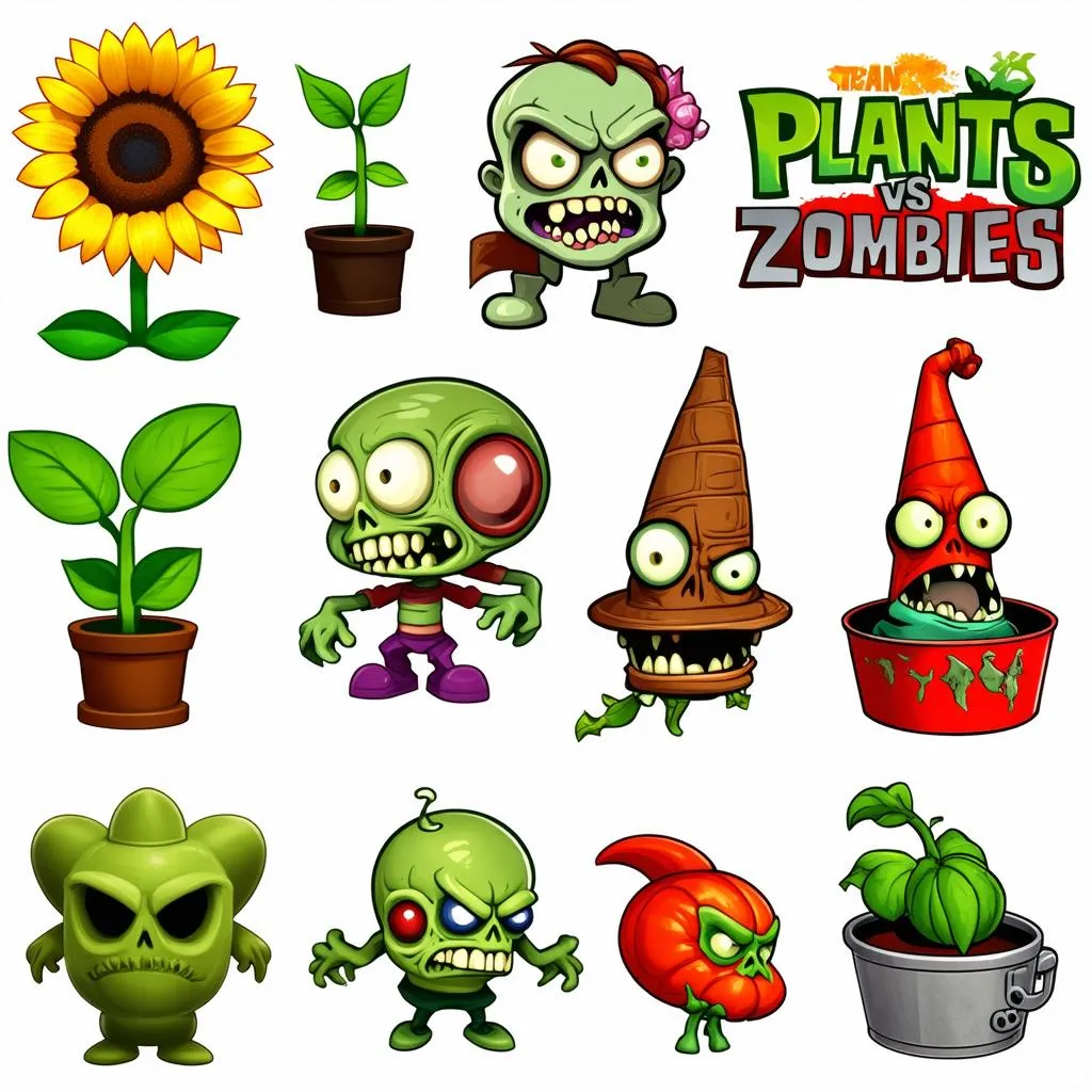 Characters in Plants vs Zombies